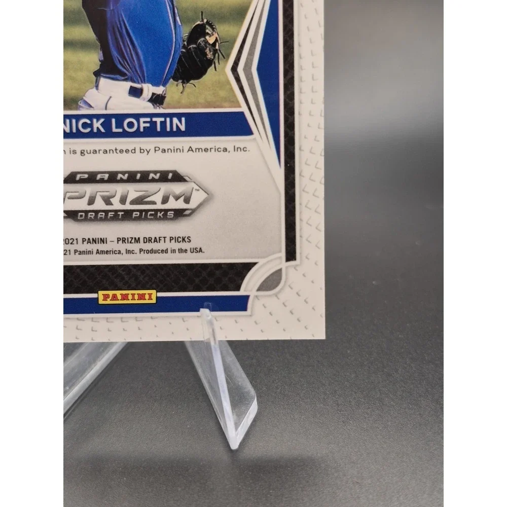 2021 Prizm Draft Picks Nick Lofton #AU-NL Autograph Silver Prizm Kansas City